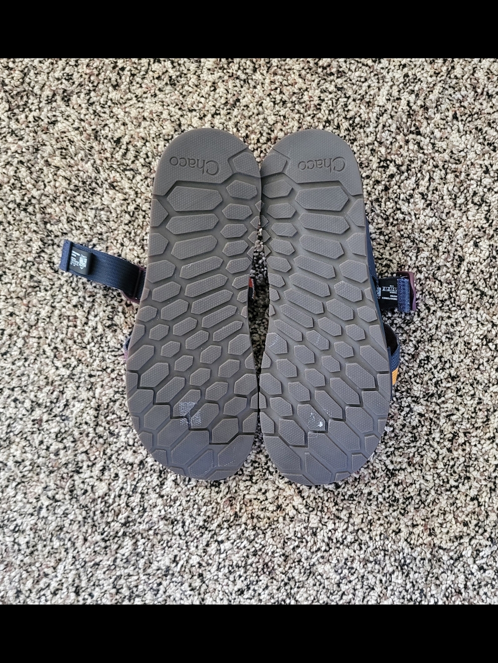 Chaco Sandals with Red and Yellow Straps - Picture 4 of 5